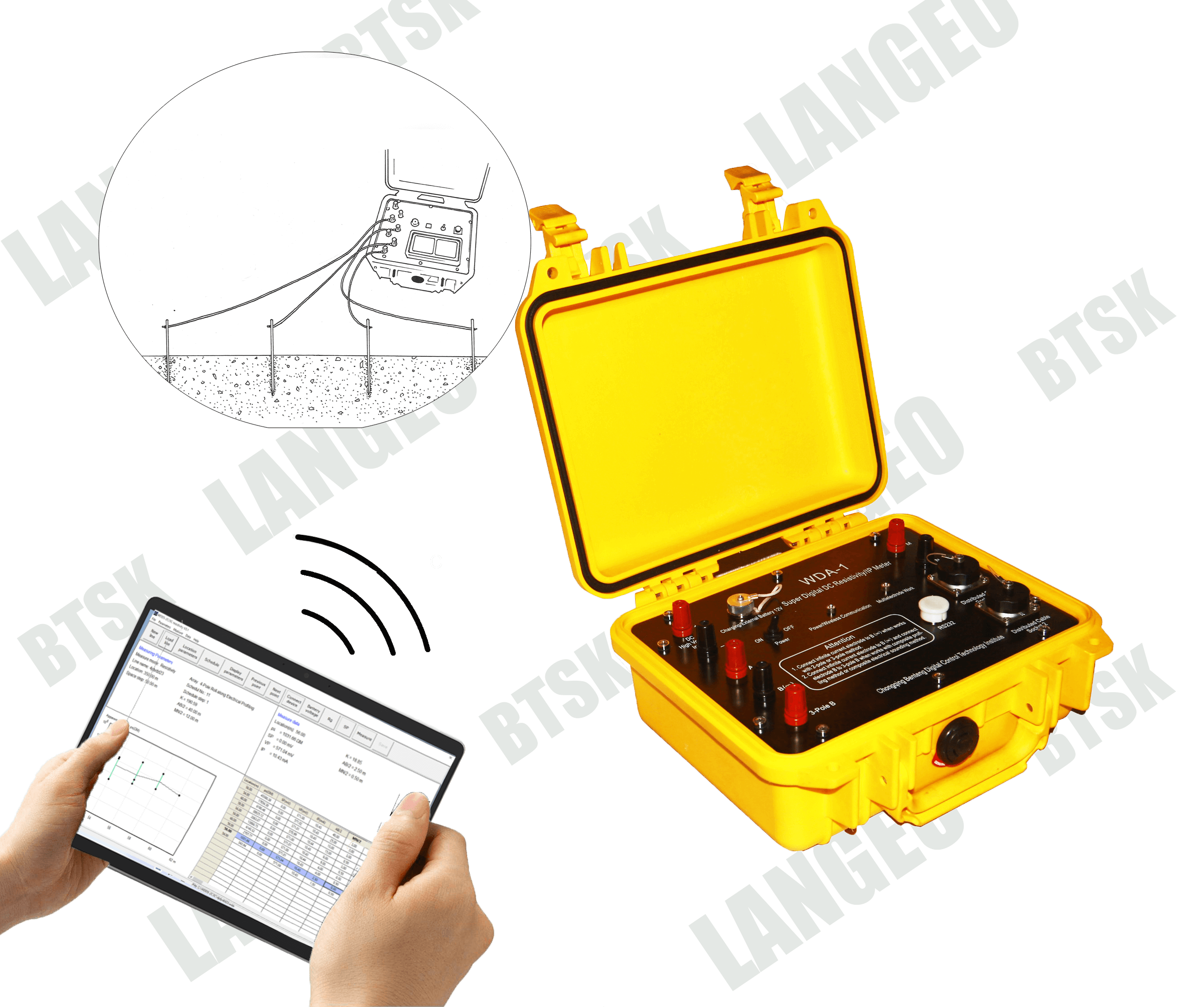 WDA Series DC Electrical Resistivity/IP Sounding Meter